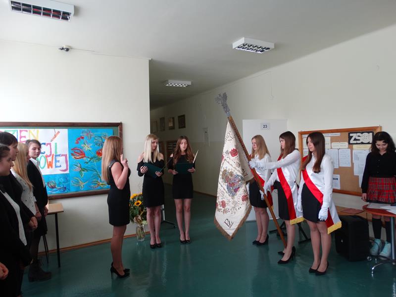 Ślubowanie pierwszej klasy Technikum Odzieżowego