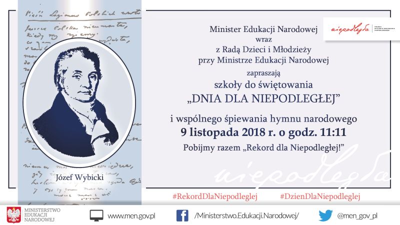 Świętujemy razem 100- lecie Odzyskania Niepodległości