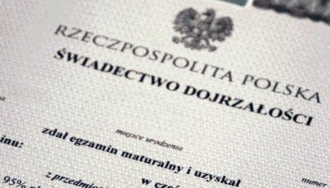Świadectwa maturalne