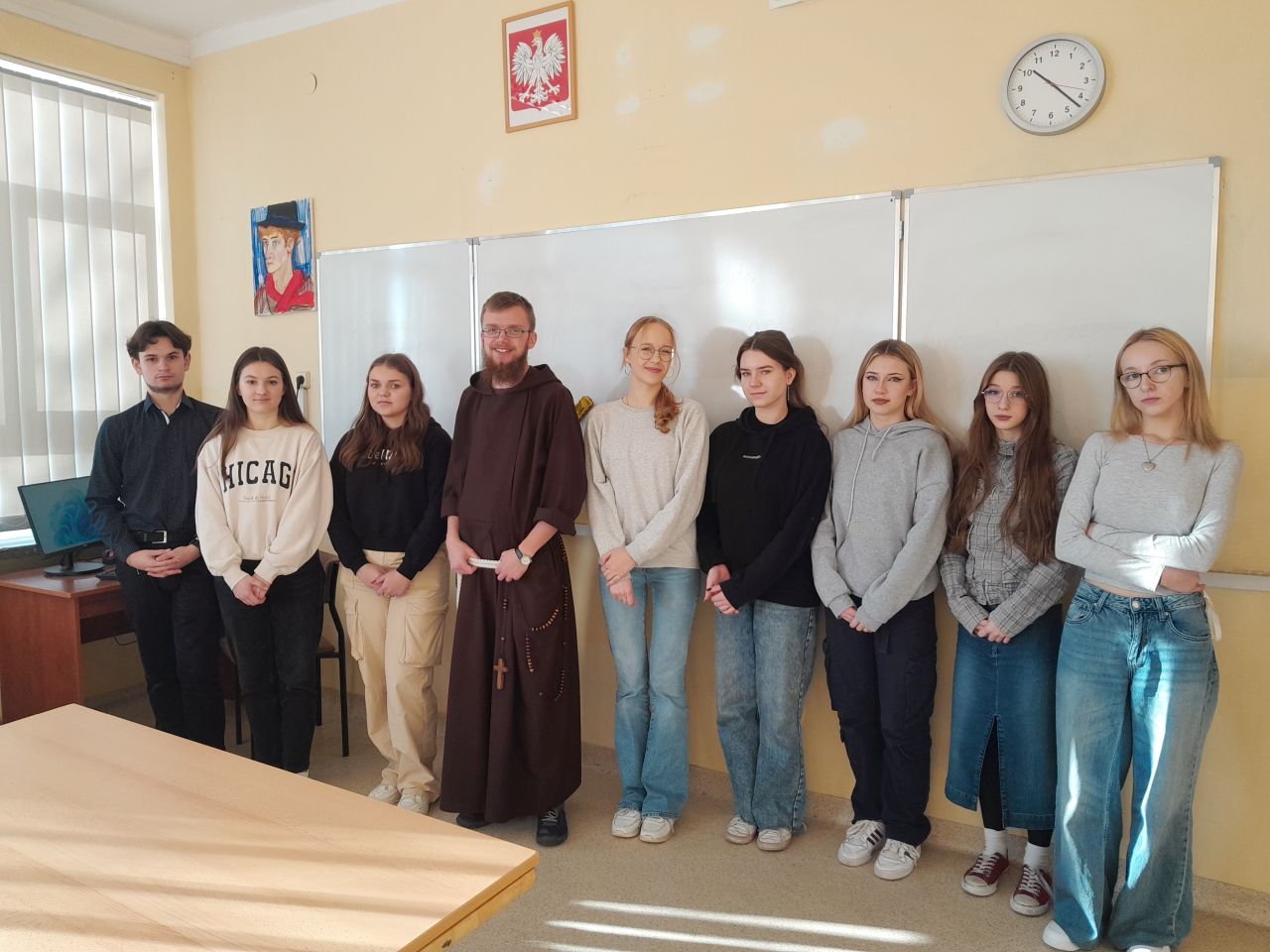 Brat Marek z wizytą w naszej szkole