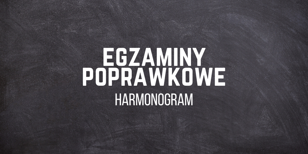 Egzaminy poprawkowe 2024